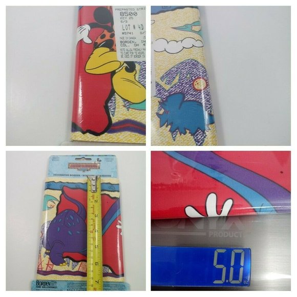 Vintage Mickey Mouse & Friends Wall Paper Border NEW Dinosaurs Disney Kidcore - Picture 11 of 14